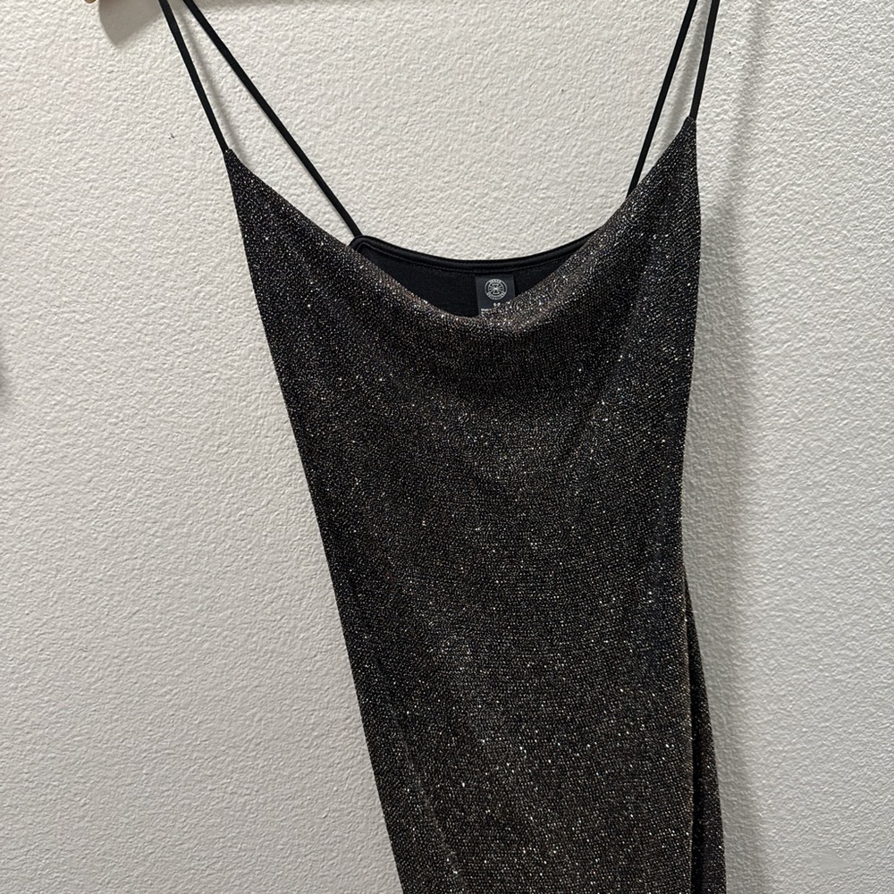 Elegant Black Glitter Dress
